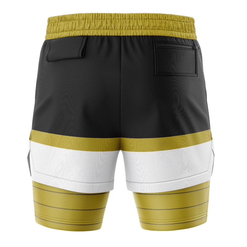 White Ranger Mighty Morphin Power Rangers 2-in-1 Performance Shorts - Image 4