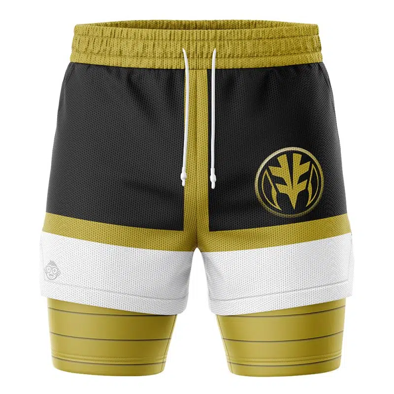 White Ranger Mighty Morphin Power Rangers 2-in-1 Performance Shorts