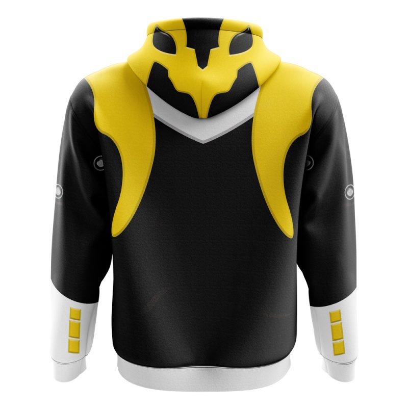 Yellow Psycho Rangers Zip Hoodie Jacket - Image 2
