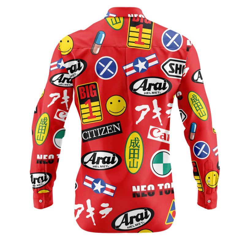 Akira Full Decals Long Sleeve Button Up Shirt - Image 2