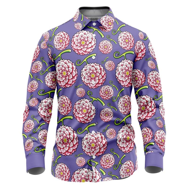 Hana Hana no Mi One Piece Long Sleeve Button Up Shirt