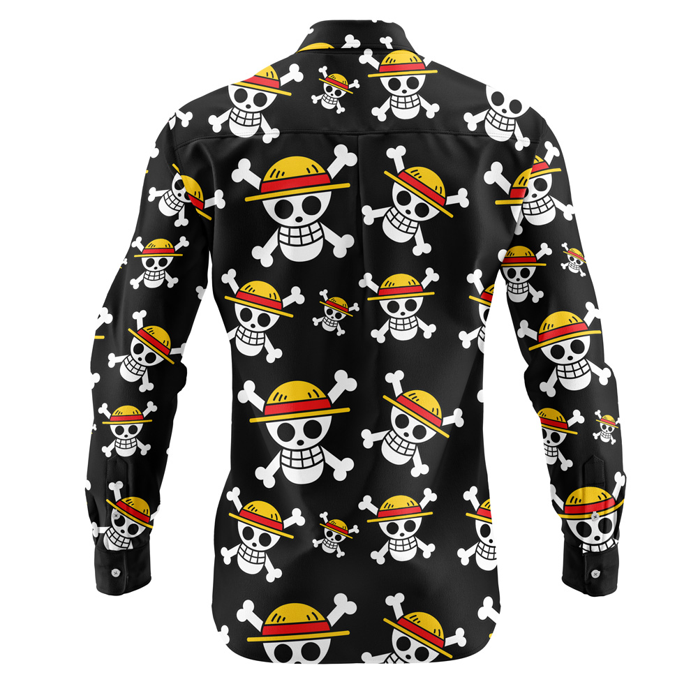 Luffy One Piece Long Sleeve Button Up Shirt | Anime Ape