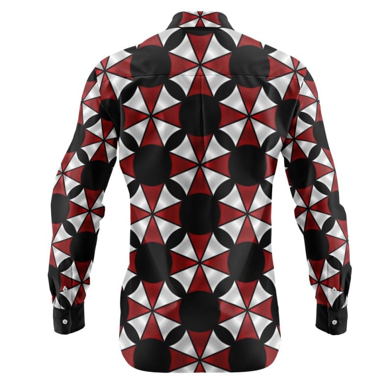 Umbrella Corporation Resident Evil Long Sleeve Button Up Shirt - Image 2