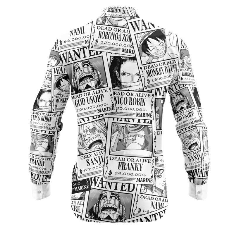 Aloha Strawhat Wanted One Piece Long Sleeve Button Up Shirt - Image 2