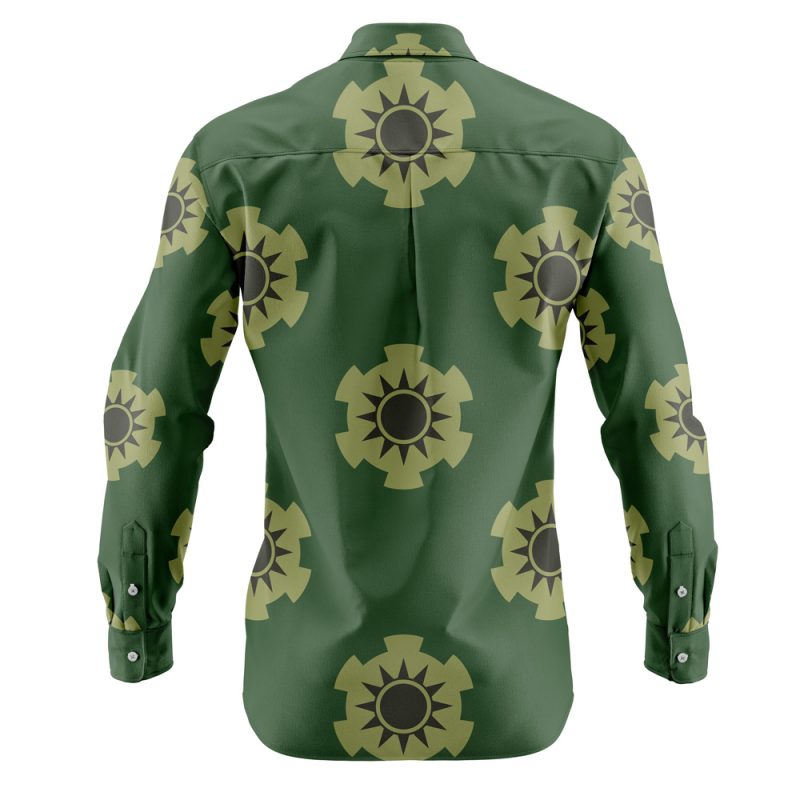 Zoro’s Wano Pattern One Piece Long Sleeve Button Up Shirt - Image 2