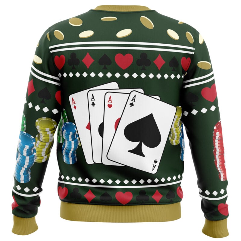 Ace Visconti Four Pips Dead by Daylight Ugly Christmas Sweater - Image 2