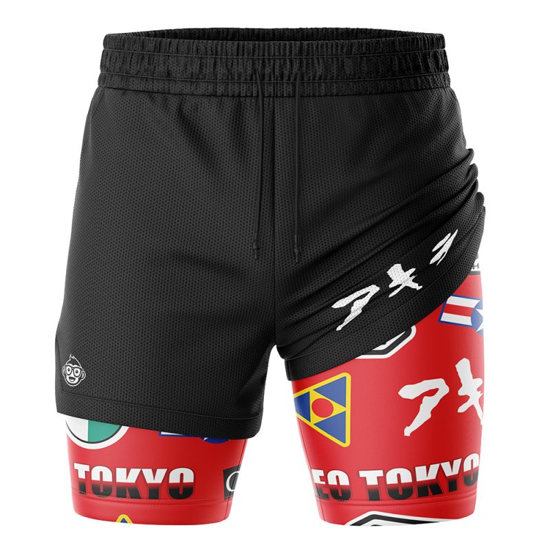 Akira Bike Decals 2-in-1 Performance Shorts - Image 3