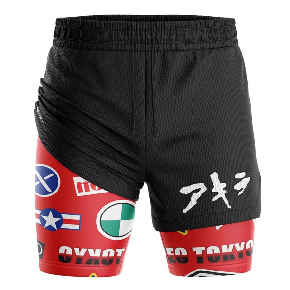 Akira Bike Decals 2-in-1 Performance Shorts