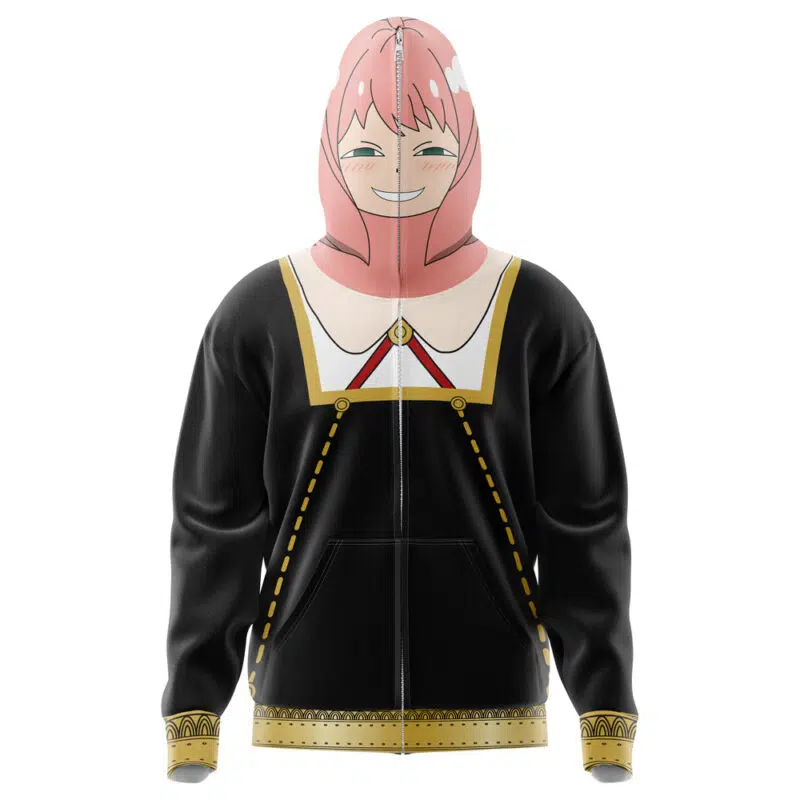 Anya Forger Spy X Family Full Face Zip Hoodie