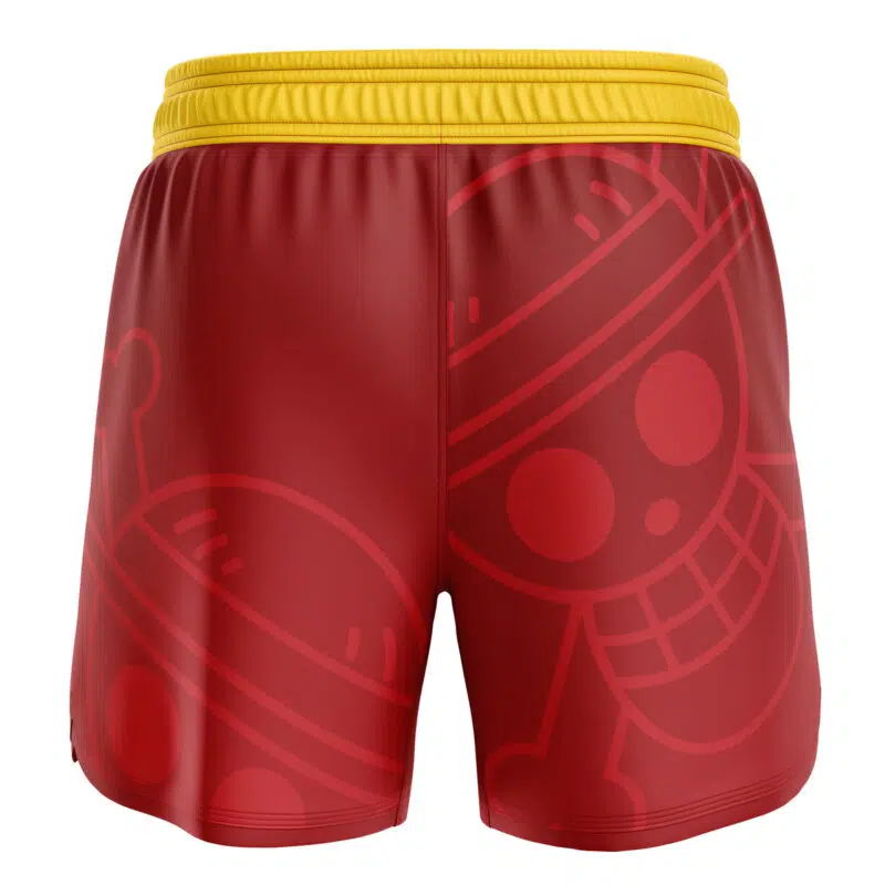 Monkey D. Luffy Straw Hat One Piece BJJ MMA Fight Shorts - Image 2