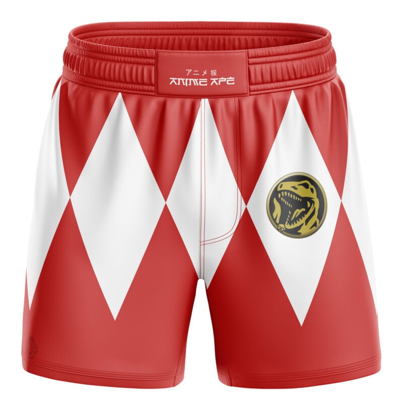 Red Ranger Power Rangers BJJ MMA Fight Shorts