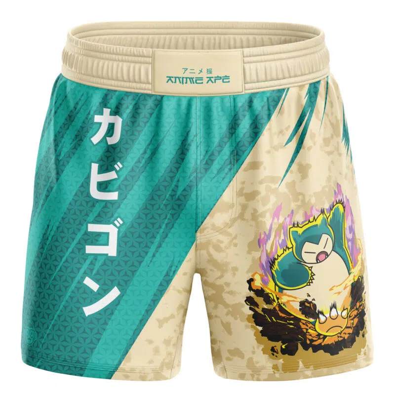 Snorlax Attack Pokemon BJJ MMA Fight Shorts