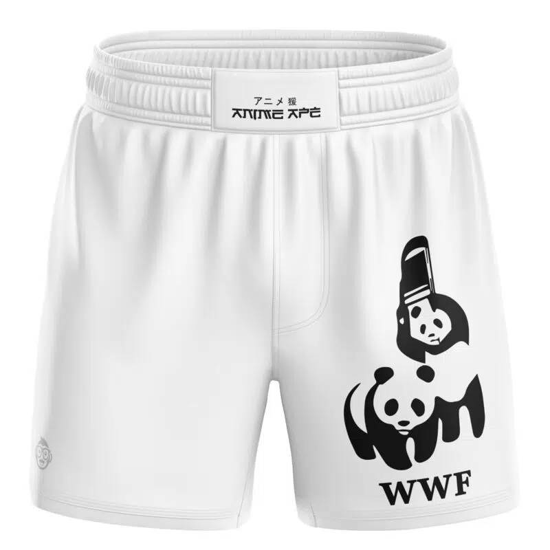WWF Wrestling Pandas BJJ MMA Fight Shorts