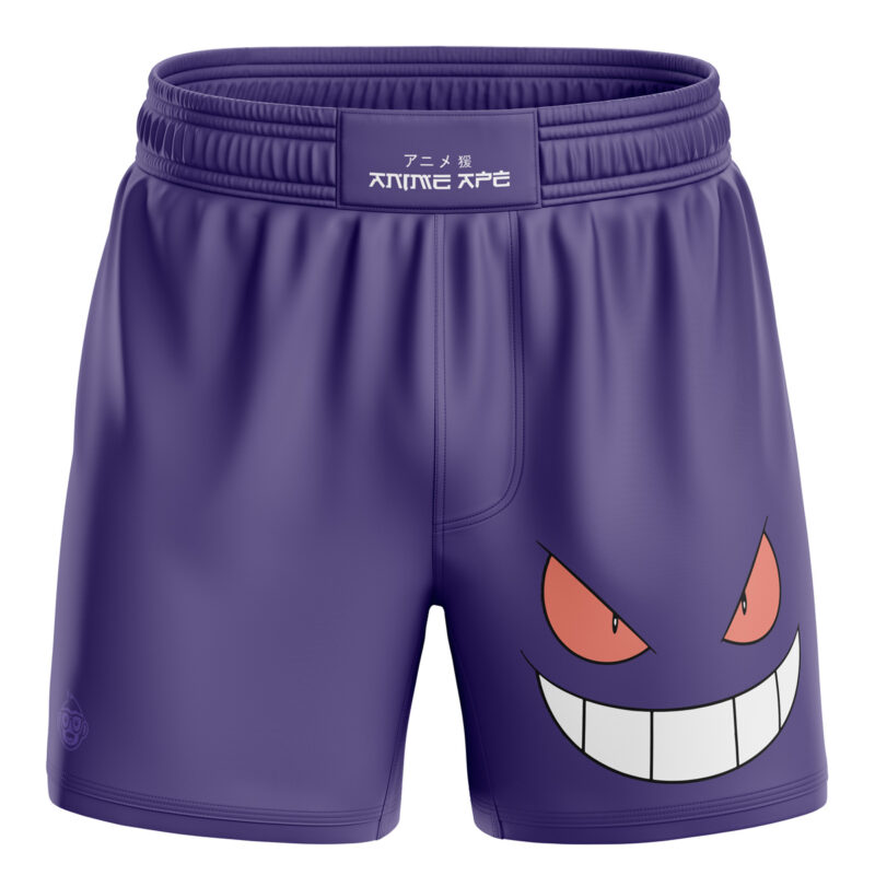 Gengar Face Pokemon BJJ MMA Fight Shorts