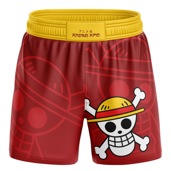 Monkey D. Luffy Straw Hat One Piece BJJ MMA Fight Shorts