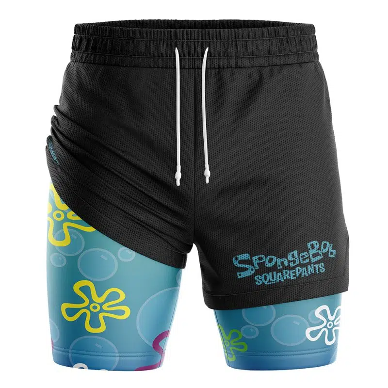 Bikini Bottom SpongeBob Squarepants 2-in-1 Performance Shorts