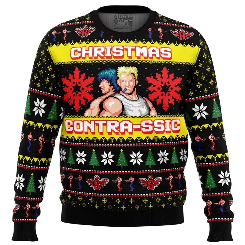 Christmas Contrassic Pop Culture Ugly Christmas Sweater