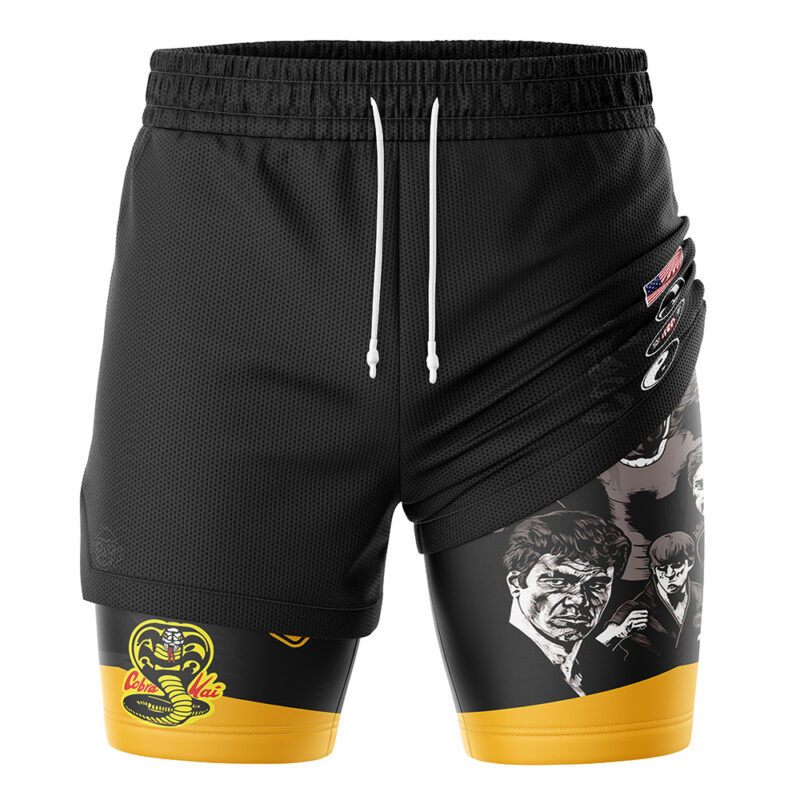 Sweep the Leg Cobra Kai 2-in-1 Performance Shorts - Image 3