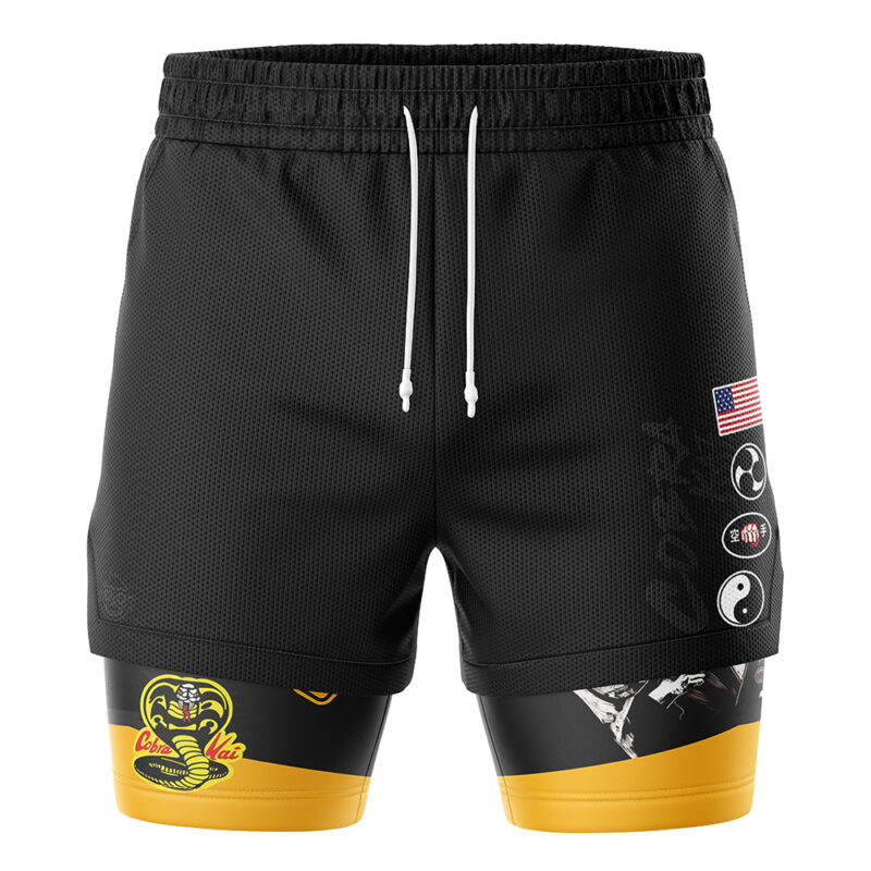 Sweep the Leg Cobra Kai 2-in-1 Performance Shorts - Image 2