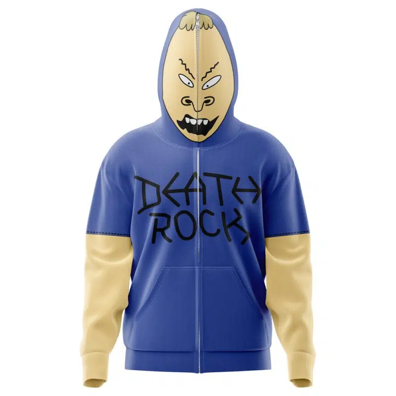 Cornholio Beavis and Butt-head Full Face Zip Hoodie