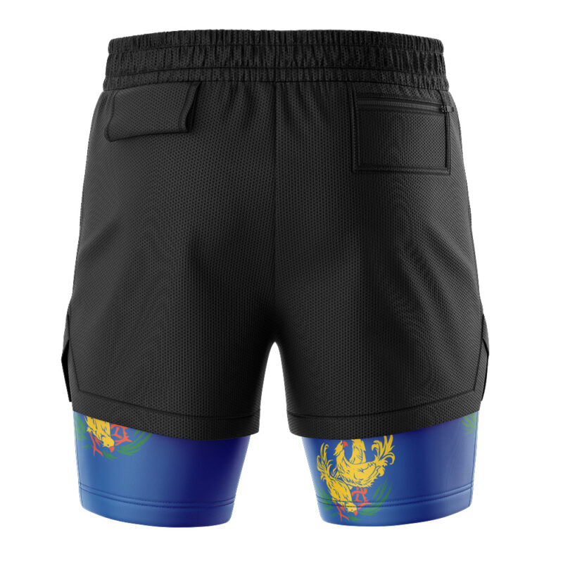 Costa Del Sol Chocobo Final Fantasy 7 2-in-1 Performance Shorts - Image 4