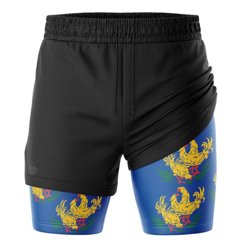 Costa Del Sol Chocobo Final Fantasy 7 2-in-1 Performance Shorts - Image 3