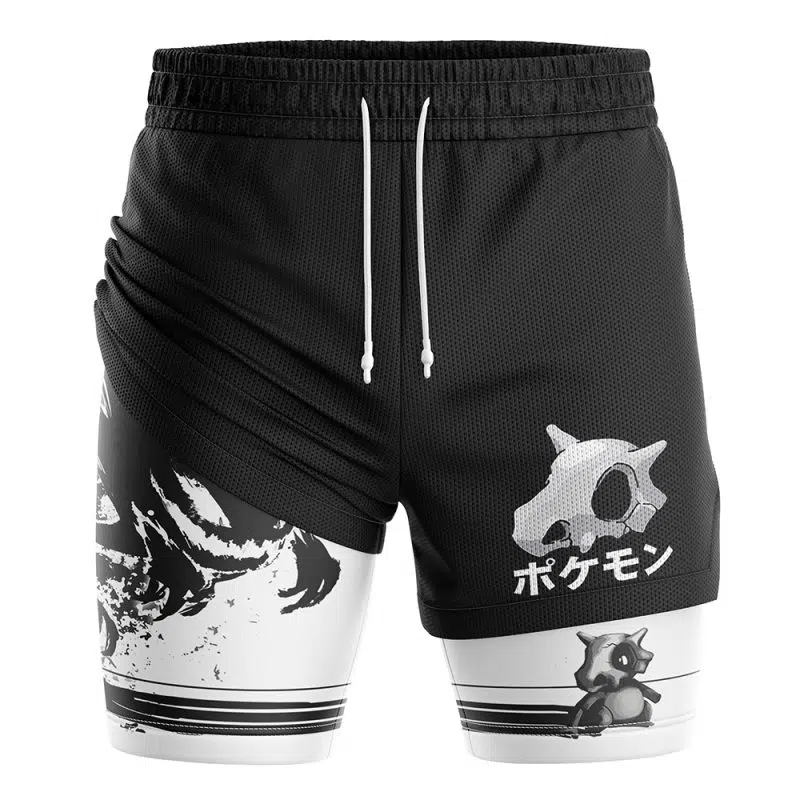 Cubone and the Ghosts Pokemon 2-in-1 Performance Shorts