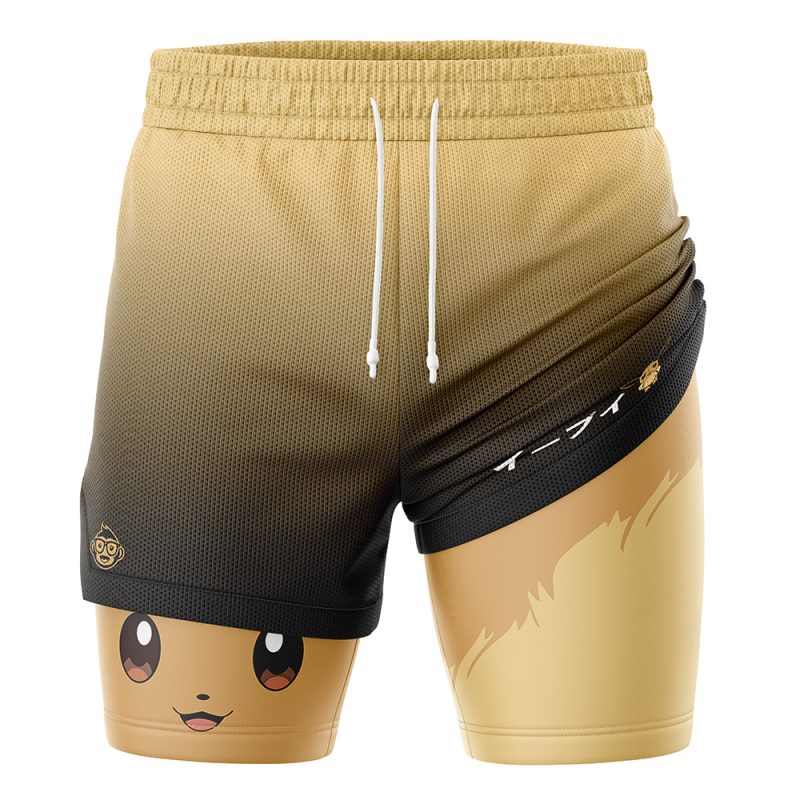 Eevee Pokemon 2-in-1 Performance Shorts - Image 3