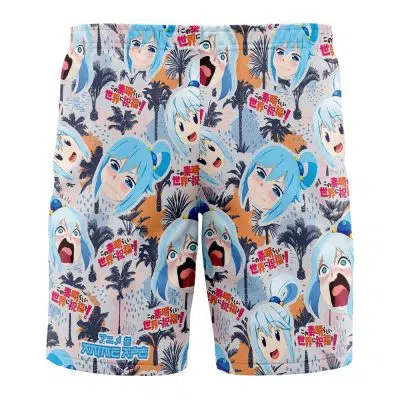 Funny Face Konosuba Board Shorts Swim Trunks