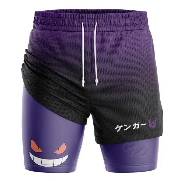 Gengar Pokemon 2-in-1 Performance Shorts