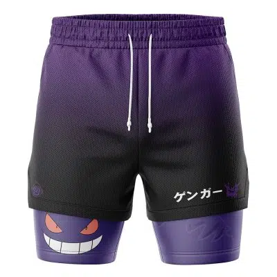 ★ Phyps Department★ Pokemon Effector Bermuda Sweat Shorts Umbreon Face Pokemon Gym Shorts | Anime Ape