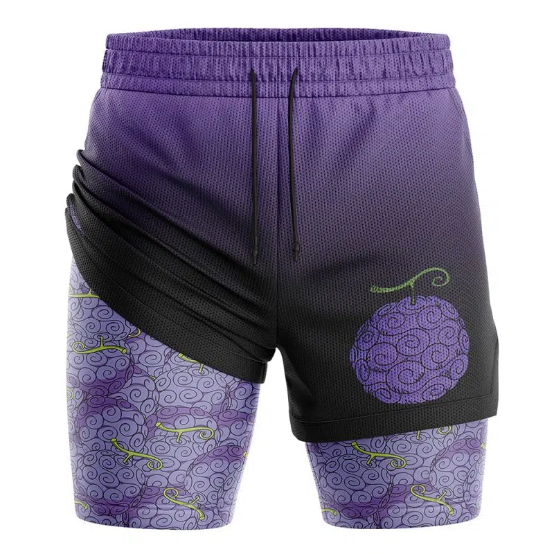 Gomu Gomu No Mi One Piece 2-in-1 Performance Shorts