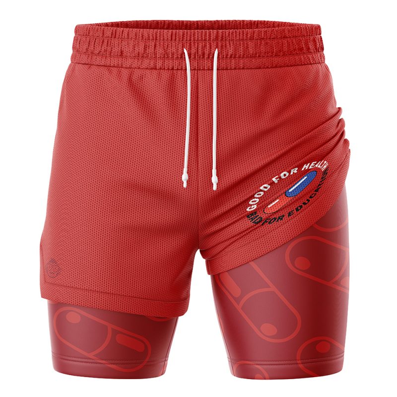 Good for Health Bad for Education Akira 2-in-1 Performance Shorts - Image 3