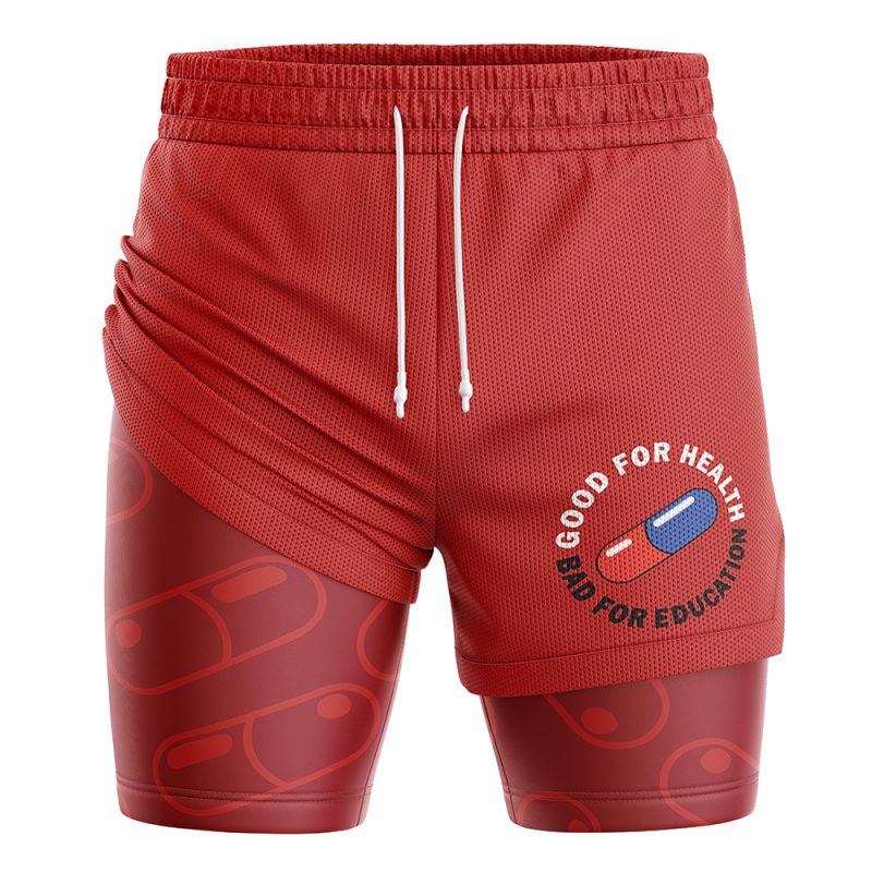 Good for Health Bad for Education Akira 2-in-1 Performance Shorts