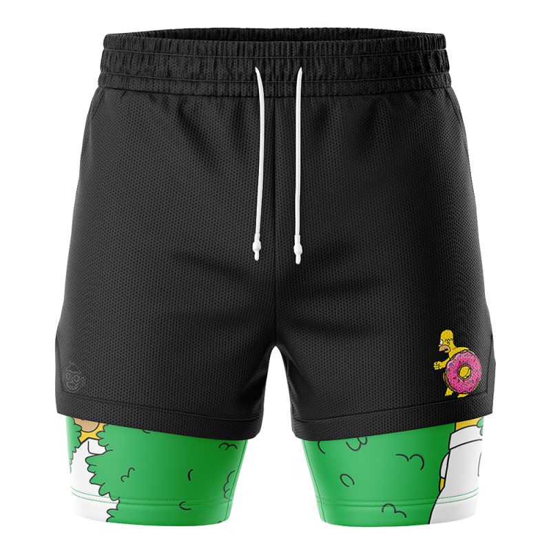 Homer Bush Meme The Simpsons 2-in-1 Performance Shorts - Image 2