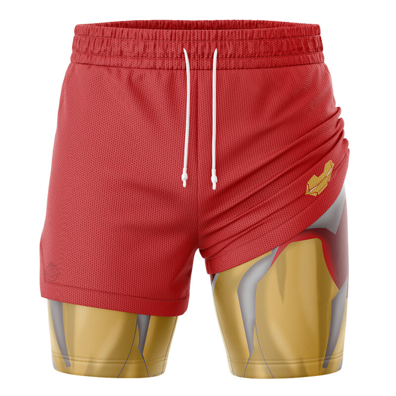 Iron Man Marvel Comics 2-in-1 Performance Shorts - Image 3