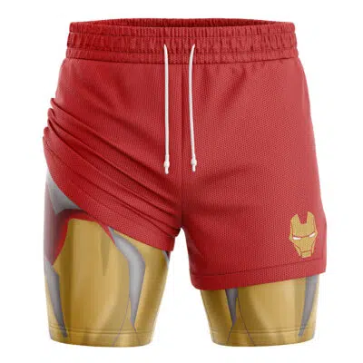 Iron Man Marvel Comics 2-in-1 Performance Shorts