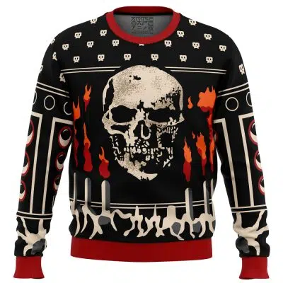 Jeff Johanson Death's Head Dead by Daylight Ugly Christmas Sweater
