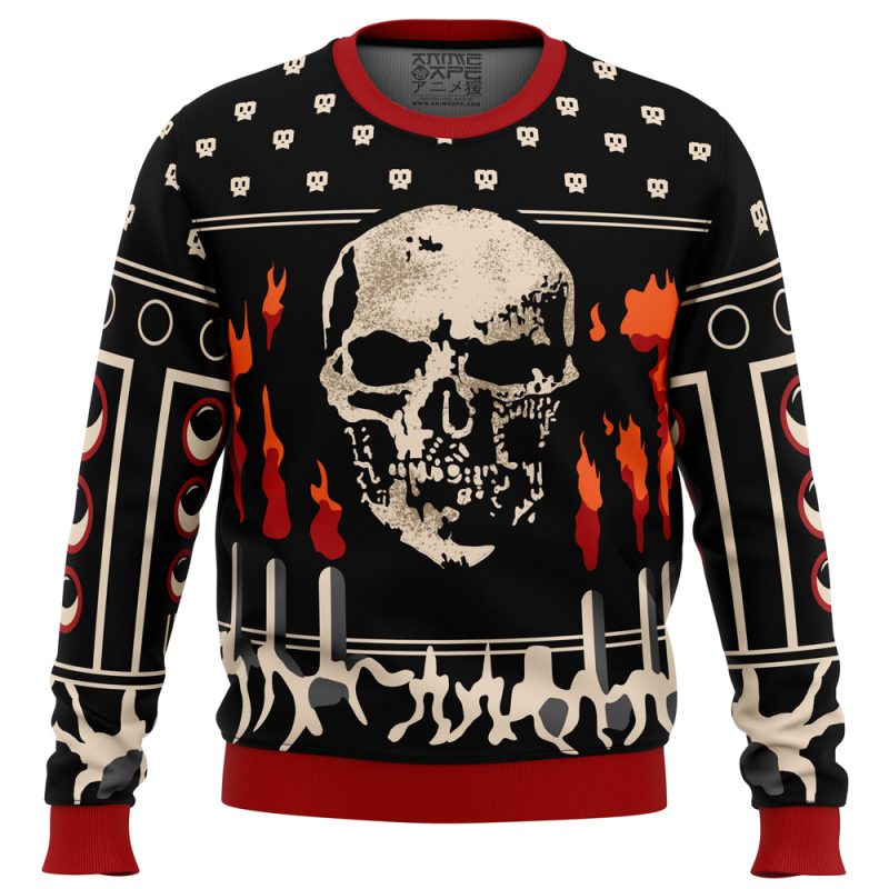 Jeff Johanson Death's Head Dead by Daylight Ugly Christmas Sweater