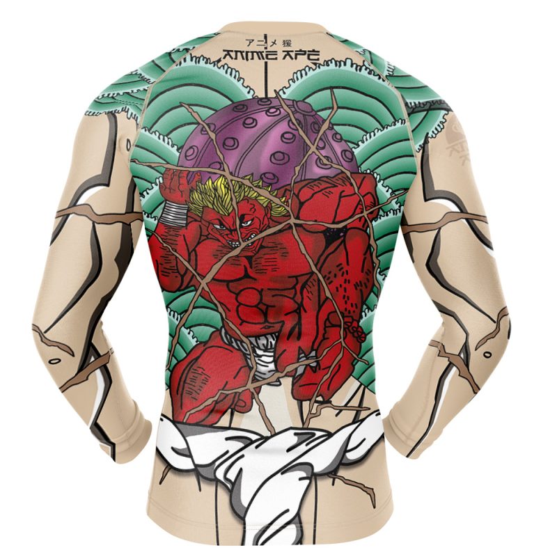 Kaoru Hanayama Baki Long Sleeve Rash Guard Compression