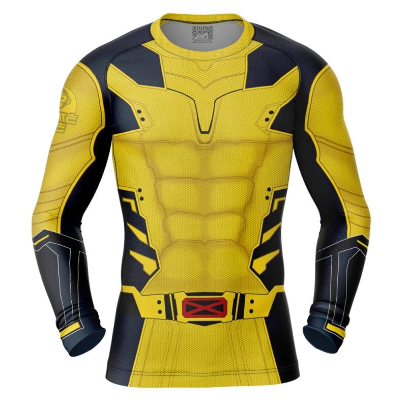 Wolverine Deadpool 3 Suit Marvel Long Sleeve Rash Guard