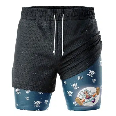 Luffy Gear 5 Pattern OP 2-in-1 Performance Shorts