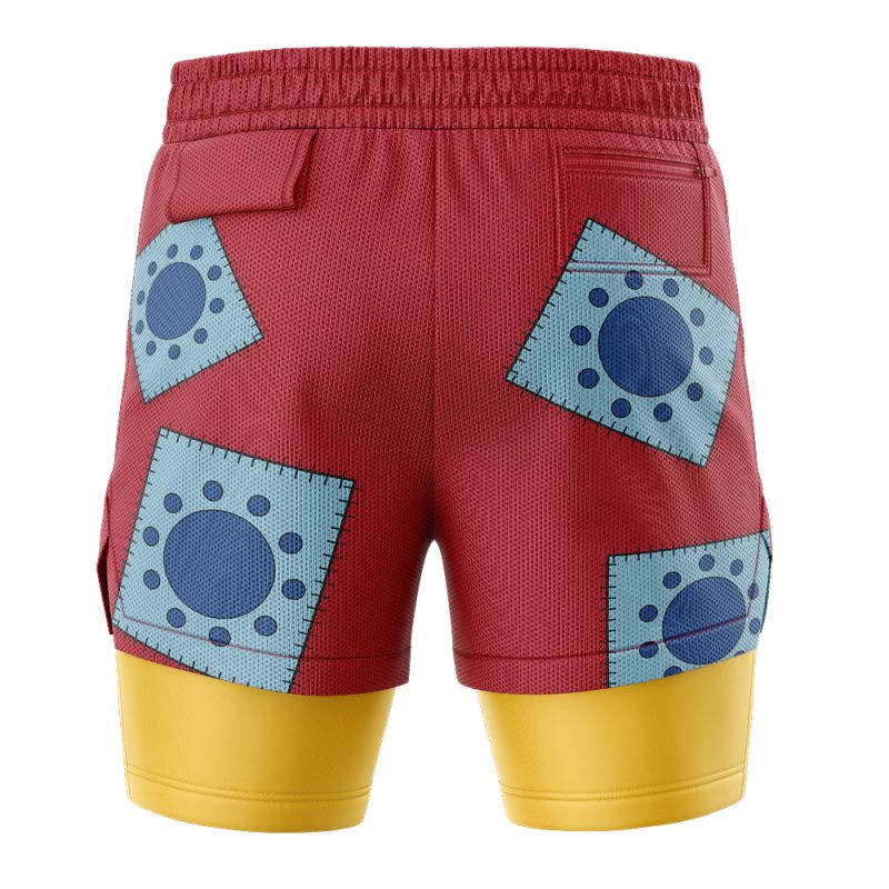 Luffy Wano One Piece 2-in-1 Performance Shorts - Image 4
