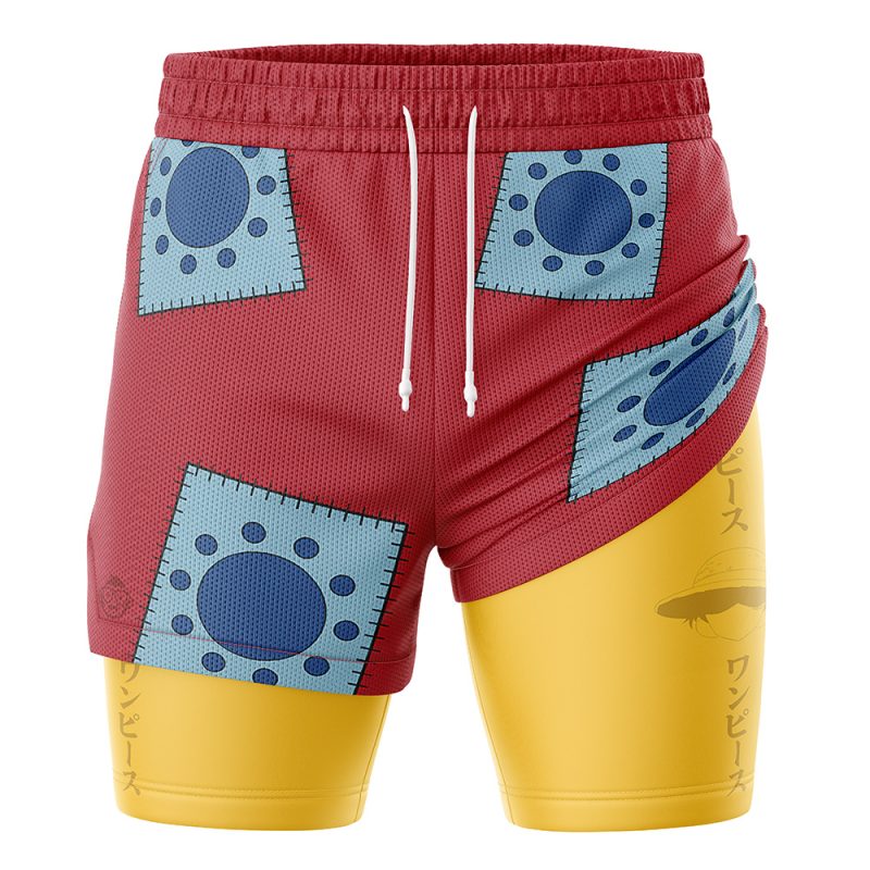 Luffy Wano OP 2-in-1 Performance Shorts