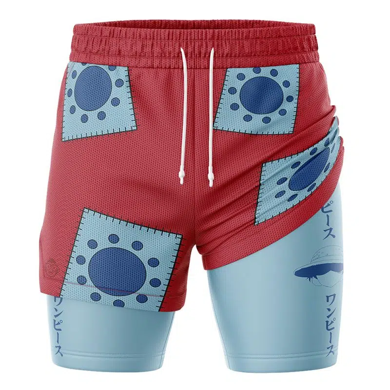 Luffy Wano V2 OP 2-in-1 Performance Shorts
