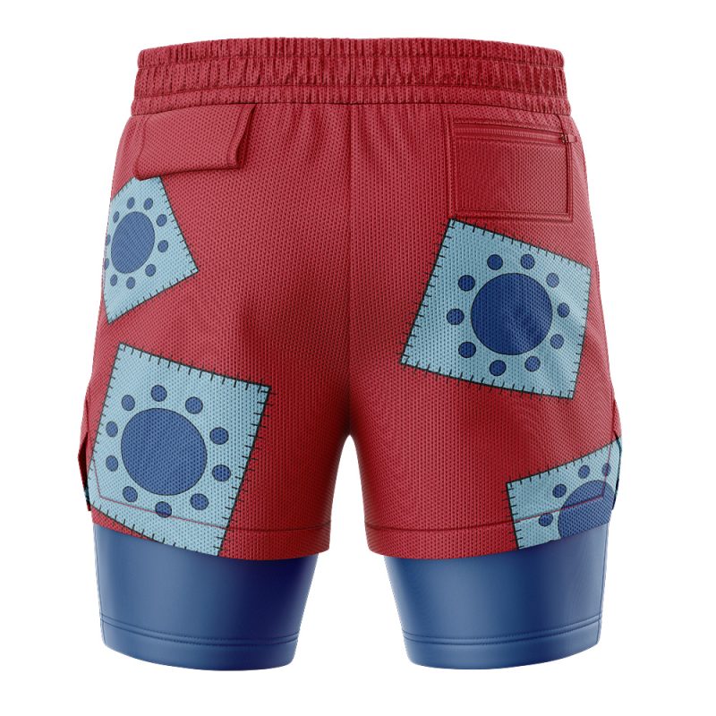 Luffy Wano V3 One Piece 2-in-1 Performance Shorts - Image 4