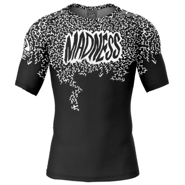 Madness Randy Savage Short Sleeve Rash Guard Compression Shirt