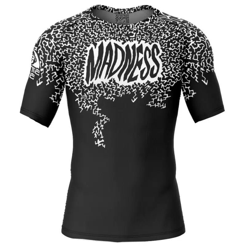Madness Randy Savage Short Sleeve Rash Guard Compression Shirt