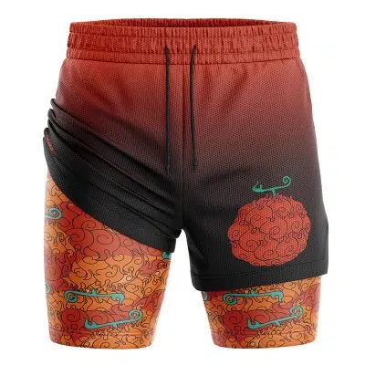Mera Mera No Mi One Piece 2-in-1 Performance Shorts