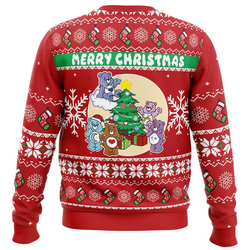 Merry Christmas Faux This Care Bears Ugly Christmas Sweater - Image 2